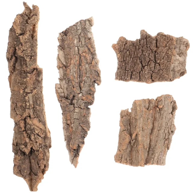 4Pcs Natural Cork Bark Flat Reptile Terrarium Background Decoration For Water Tank Pet Reptile Bark Climbing Tree Bark Decor - Image 3