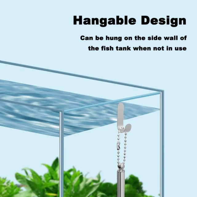 Aquarium Square Fishing Net With Suction Cup Extendable Long Handle Fishing Gear For Catching Fish Shrimp Tank Clean Accessories - Image 2