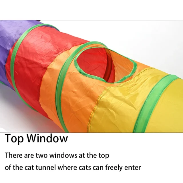 Cat Tunnel Tube Foldable Cat Toys Kitty Training Interactive Fun Toy Tunnel Bored for Puppy Kitten Pet Supplies Cat Accessorie - Image 2