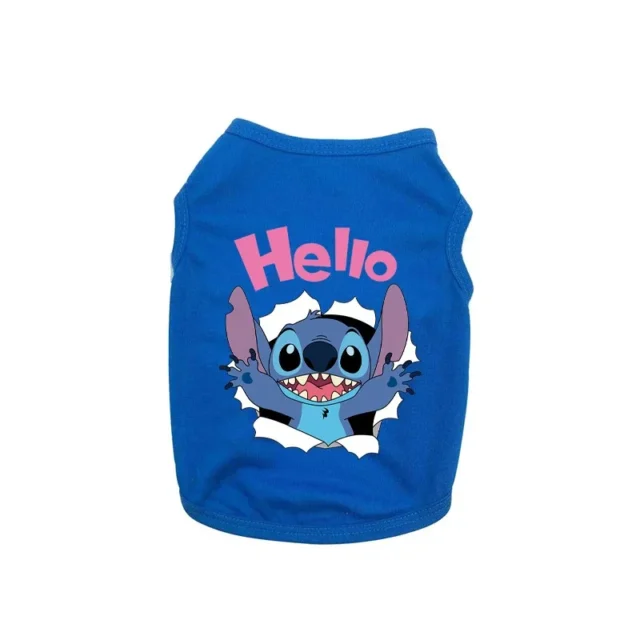 Disney Stitch Pet Dogs Vest Summer Cotton Dogs Clothes Thin French Bulldog Puppy For Small Medium Dog Clothing Chihuahua Costume - Image 5