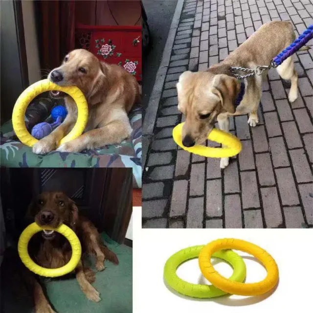 Dog Toys Pet Flying Disk Training Ring Puller Anti-Bite Floating Interactive Supplies Dog Toys Aggressive Chewing - Image 4