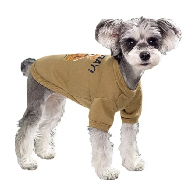 Dogs Winter Cute Clothes Puppy Warm Pullover Sweatshirt Bear Pattern Pet Jacket for Small Medium Dog Cat Coats Chihuahua Costume - Image 4