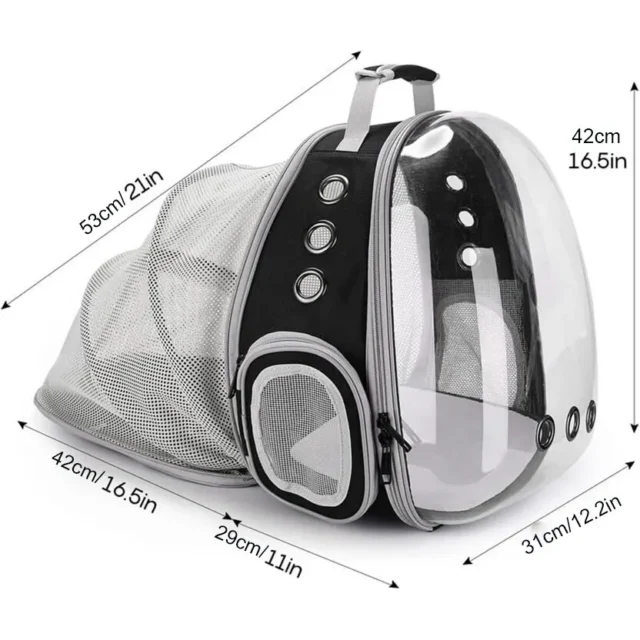 Expandable Cat Carrier Backpack Large Transparent Pet Carrier Travel Backpack Bubble Space Capsule High Quality Pet Travel Bag - Image 2