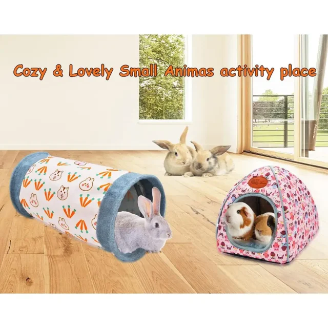 Guinea-Pig Rabbit Tunnel-Tube Toys Bunny Hamster Hideout Small Animal Activity Tunnels Hideaway Accessoies Pet Products - Image 8