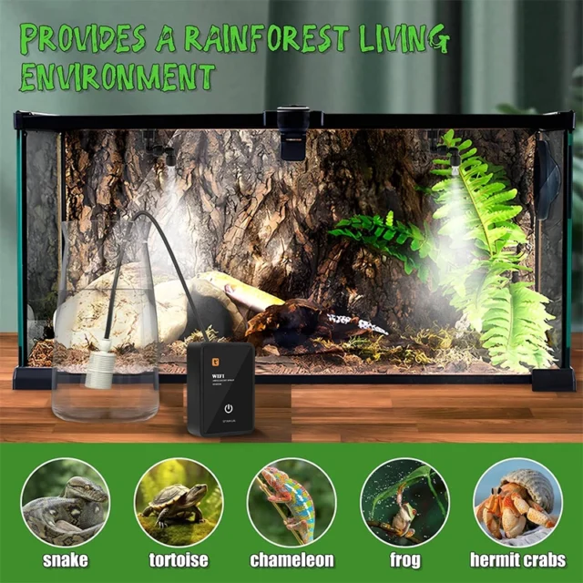 Intelligent Reptile Spray Humidifier WiFi APP Control Automatic Mist Rainforest Timing Spray System Kit Irrigation Timer Plants - Image 3