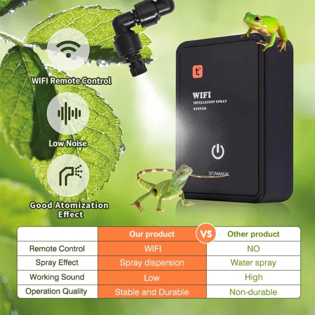 Intelligent Reptile Spray Humidifier WiFi APP Control Automatic Mist Rainforest Timing Spray System Kit Irrigation Timer Plants - Image 5