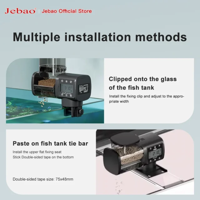 Jebao Jecod New Aquarium Fish Tank Feeder Intelligent Automatic Feeder Digital Timing Wifi Wireless Remote Control Fish Feeding - Image 5