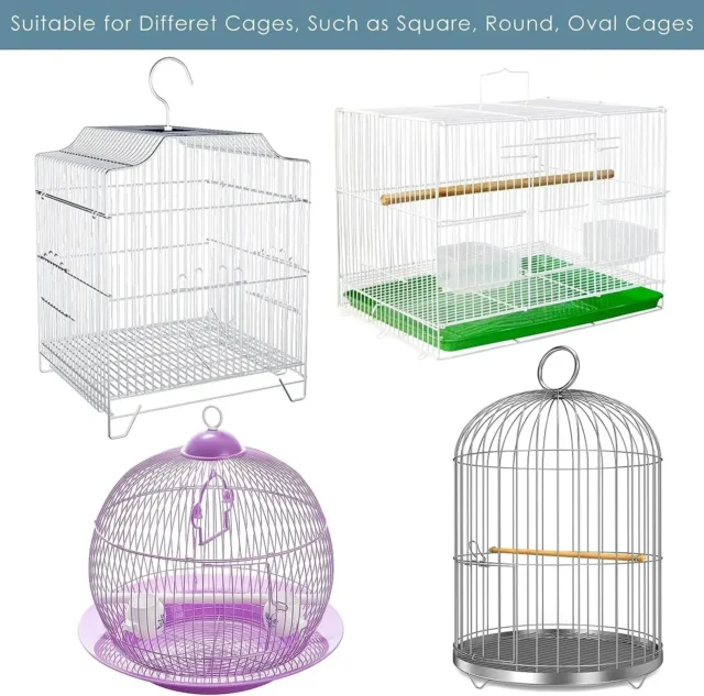 Mesh Bird Cage Cover Shell Skirt Net Easy Cleaning Catcher Guard Bird Cage Stretchy Mesh Parrot Bird Cage Net Jaula Para Pajaros - Image 5