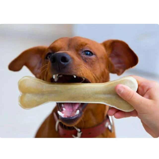 New Dog Bones Chews Toys Supplies Leather Cowhide Bone Molar Teeth Clean Stick Food Treats Dogs Bones for Puppy Accessories - Image 6