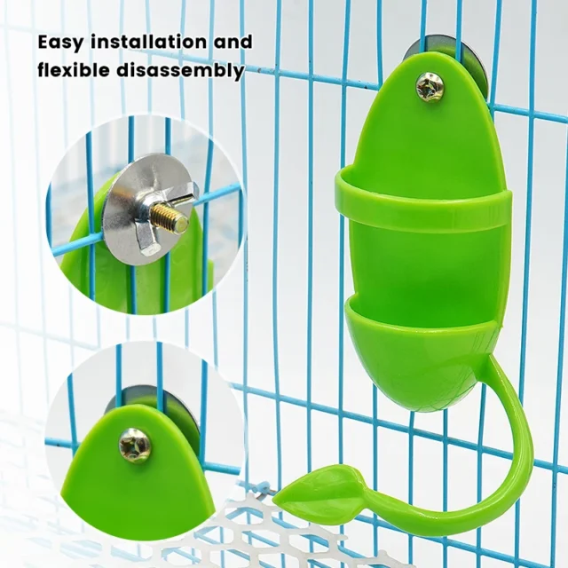 Parrot Food Feeder Bird Perching Frame Fun Bird Cage Feeder Parrot Feeding Toy Plastic Pet Feeding Supplies Parrot Feeding Toy - Image 2