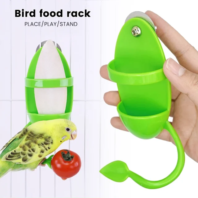 Parrot Food Feeder Bird Perching Frame Fun Bird Cage Feeder Parrot Feeding Toy Plastic Pet Feeding Supplies Parrot Feeding Toy - Image 6