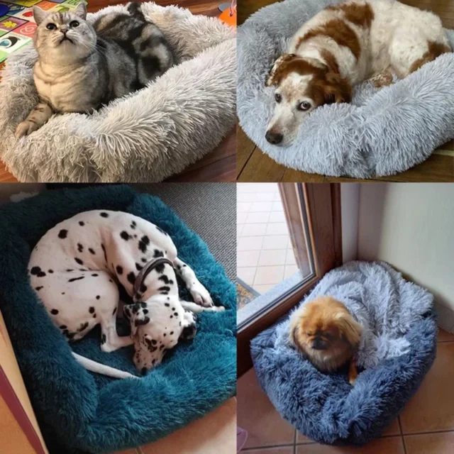 Rectangle Plush Dog Bed Winter Warm Mat Small Medium Big Pet Cat Dog Bed Kennel Puppy Sofacama Cat Cushion Pets Sofa Accessories - Image 8