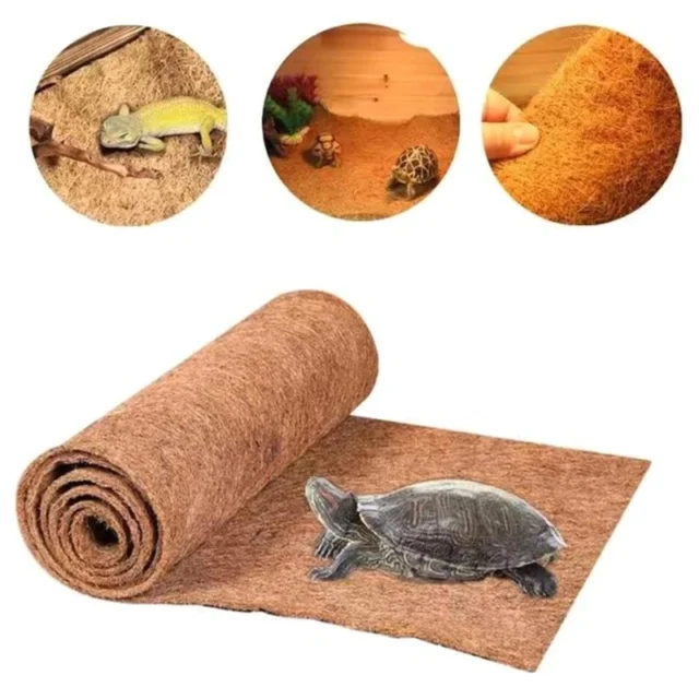 Reptile Carpet Natural Coconut Fiber Coir Tortoise Mat for Pet Terrarium Liner Reptile Supplies Lizard Snake Chamelon Turtle - Image 4