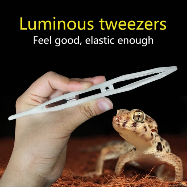 Reptile Tweezers Noctilucence Clip Feeding Tongs Live Food Feeding Clamp Litter Terrarium Cleaning and Feeding - Image 5